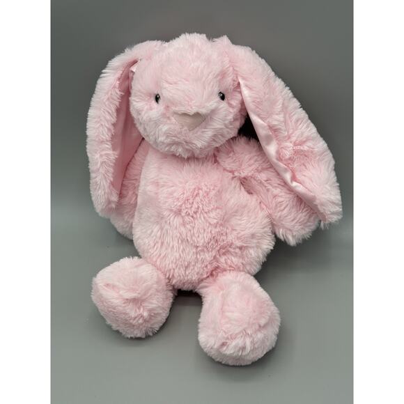 Spark Create Imagine Pink Bunny Rabbit Plush Rattle 12 Inch Stuffed Animal - Picture 1 of 7